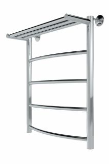 Полотенцесушитель водяной Indigo Arc LASHW60-40P с полкой 60x40 см хром